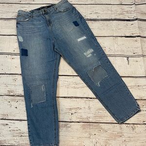 SIMPLY BE Mom Jeans Distressed-18W